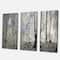 Designart - Dark Morning in Forest Panorama - Landscape Canvas Art Print